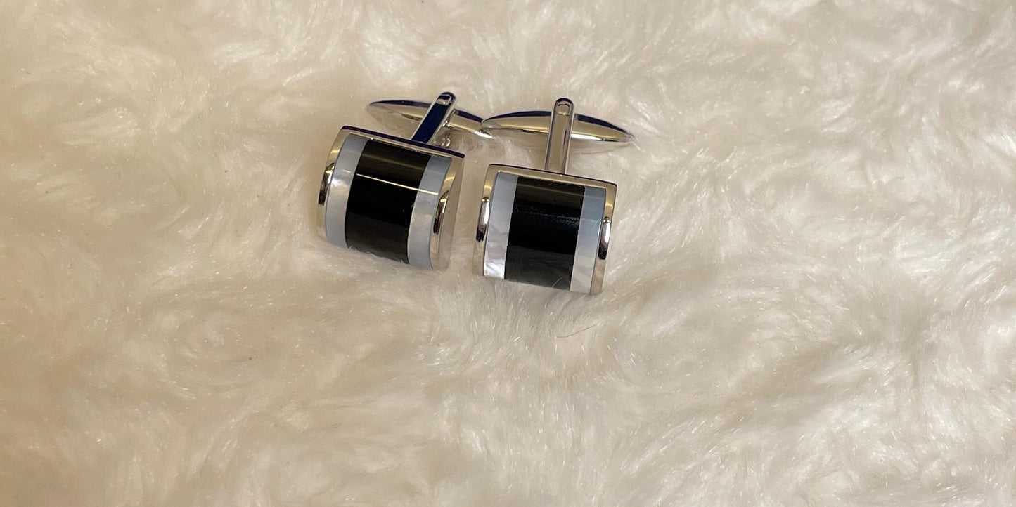 Onyx & Mother of Pearl Cufflinks