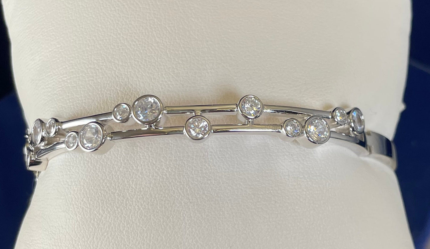 Boodle Bangle with Cubic Zirconias