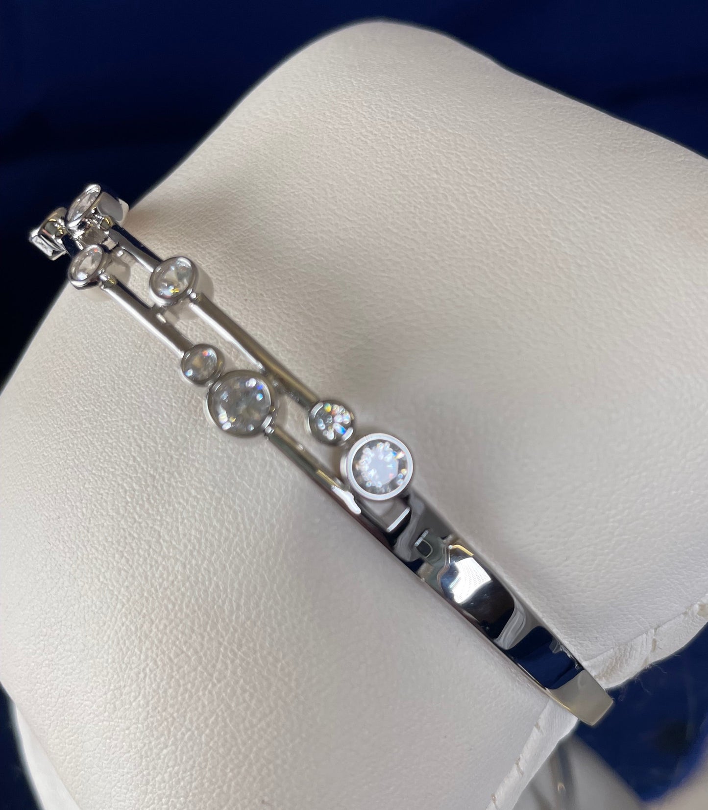 Boodle Bangle with Cubic Zirconias