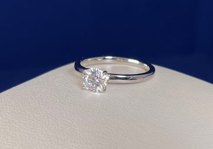 Brilliant Cut Cubic Zirconia Solitaire Ring