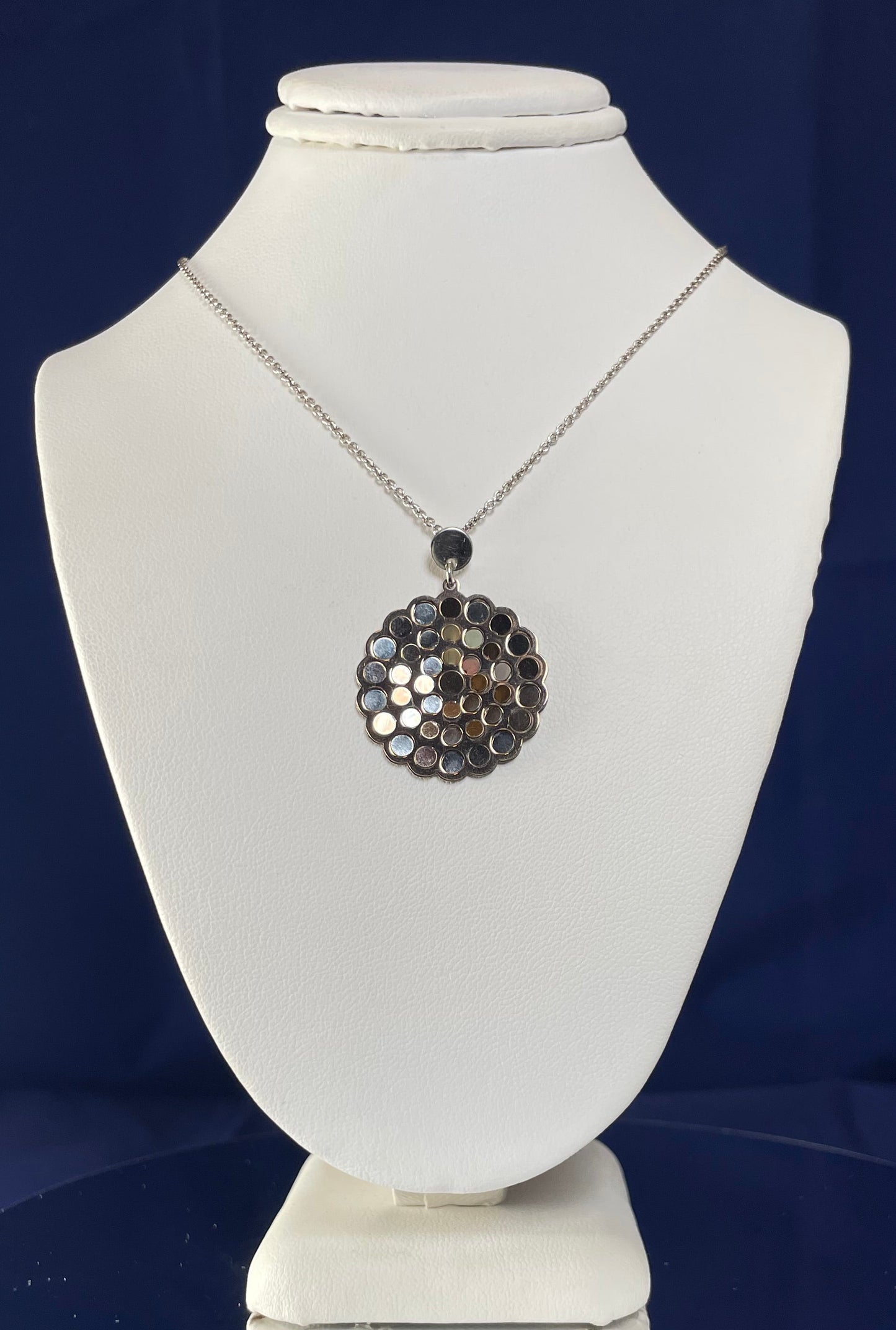 Silver & Rose Gold Plated Fancy Pendant