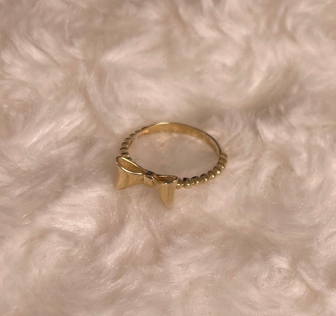 14ct Yellow Gold Bow Style Dress Ring