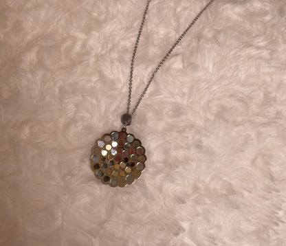 Silver & Rose Gold Plated Fancy Pendant