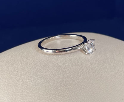 Brilliant Cut Cubic Zirconia Solitaire Ring