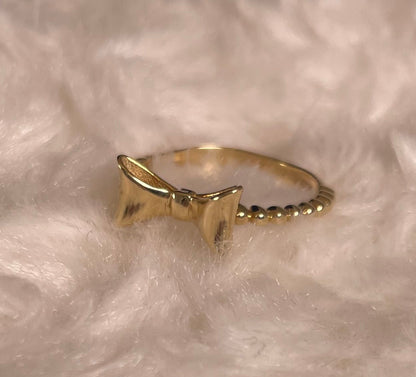 14ct Yellow Gold Bow Style Dress Ring