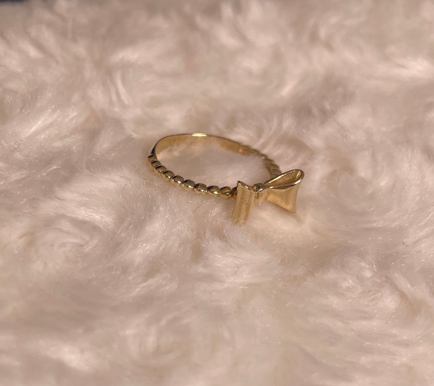 14ct Yellow Gold Bow Style Dress Ring