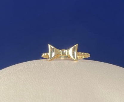 14ct Yellow Gold Bow Style Dress Ring
