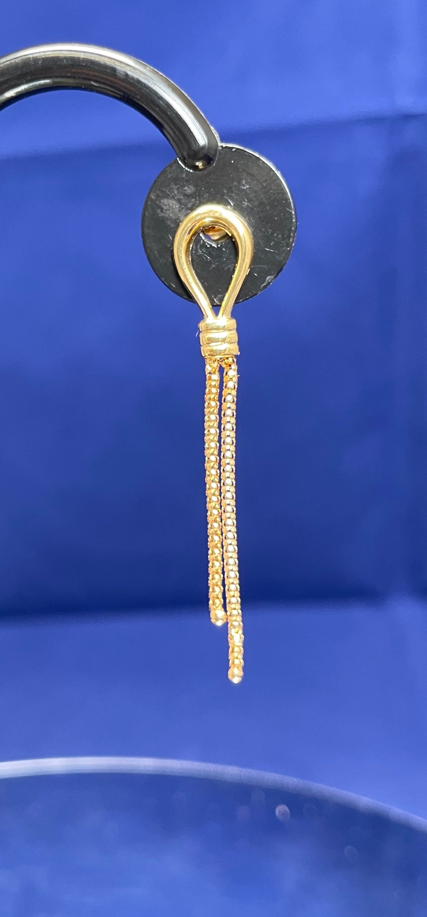 9ct Yellow Gold Lantern Link Drop Earrings