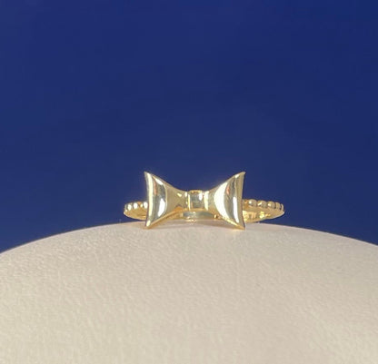 14ct Yellow Gold Bow Style Dress Ring