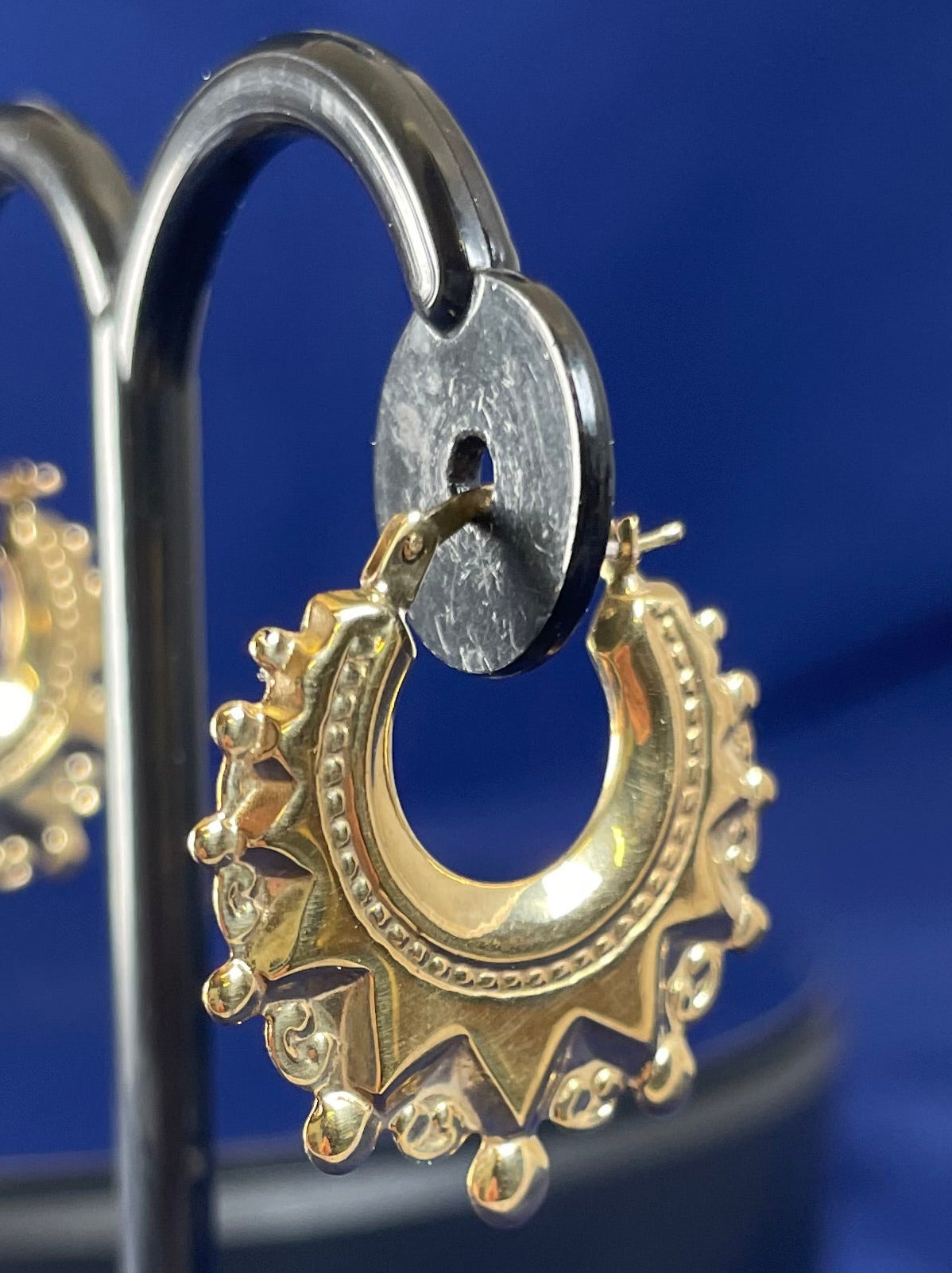 9ct Yellow Gold Creole Hoop Earrings