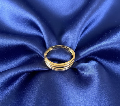 14ct Yellow Gold Five Row Ring