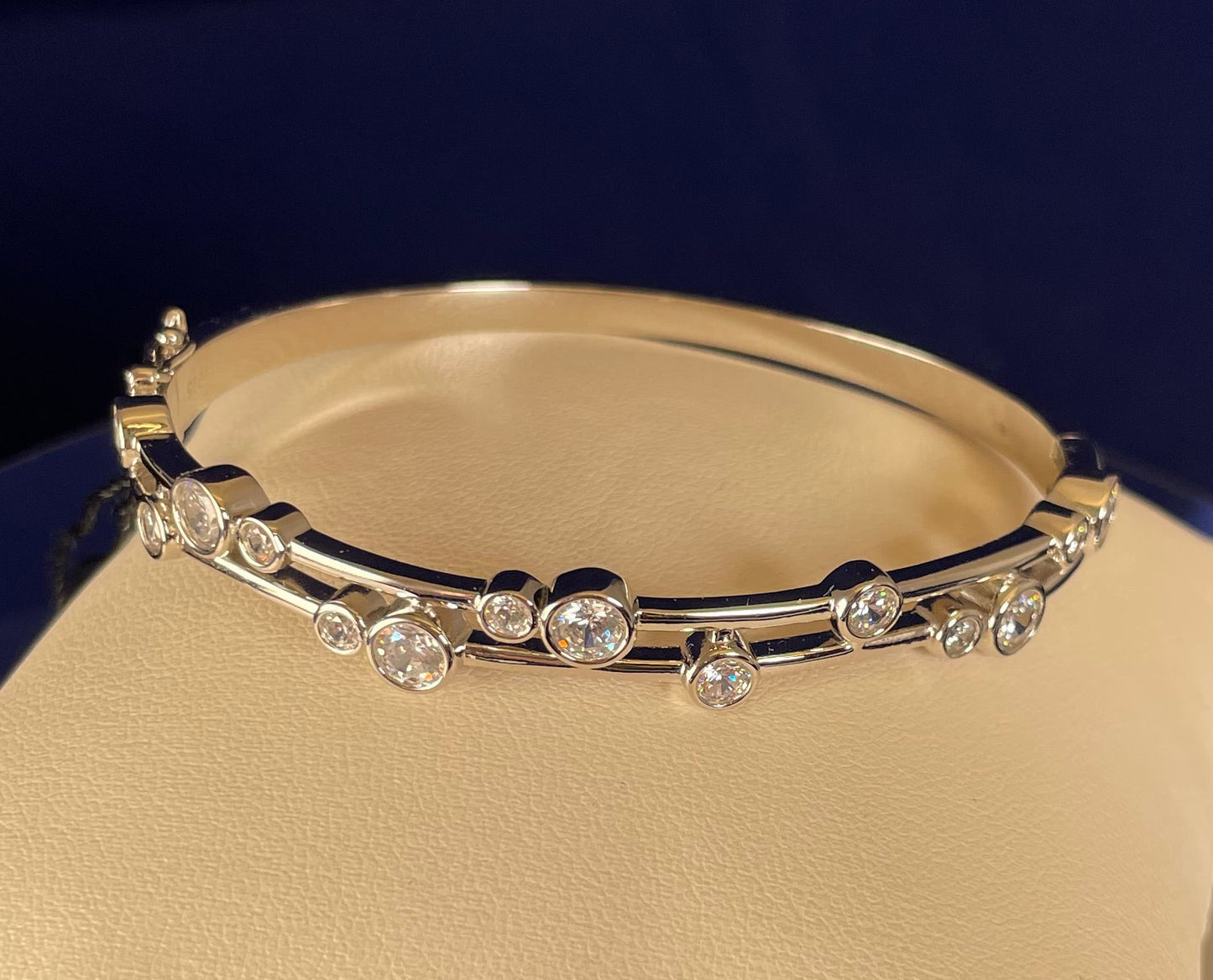 Boodle Bangle with Cubic Zirconias