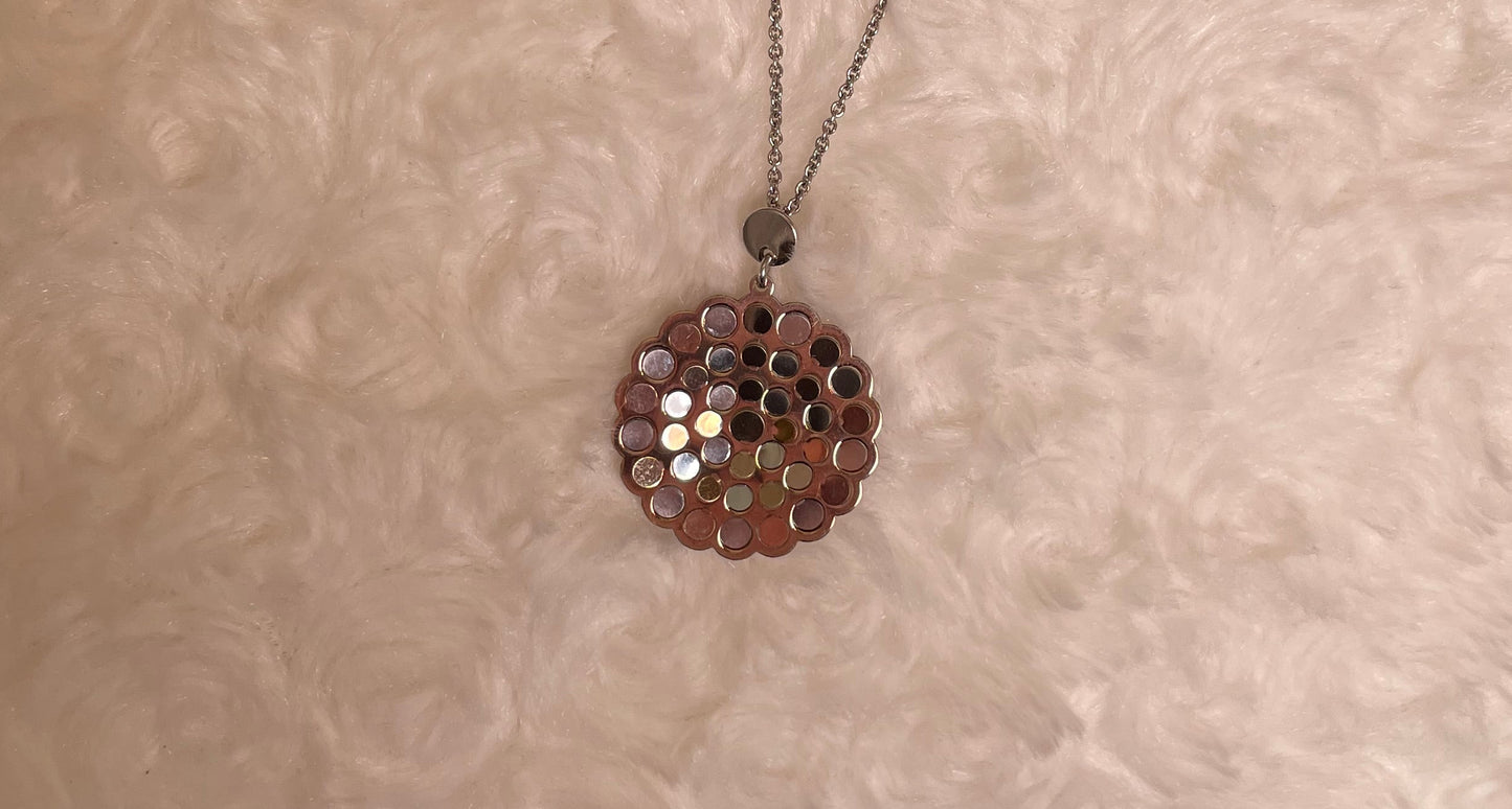 Silver & Rose Gold Plated Fancy Pendant