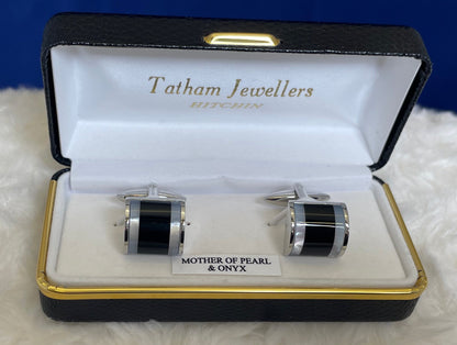 Onyx & Mother of Pearl Cufflinks