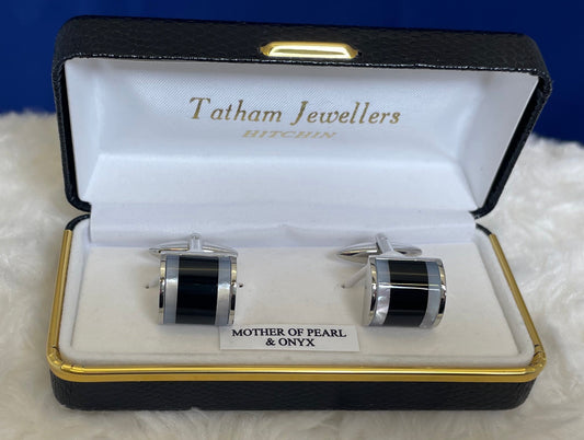 Onyx & Mother of Pearl Cufflinks