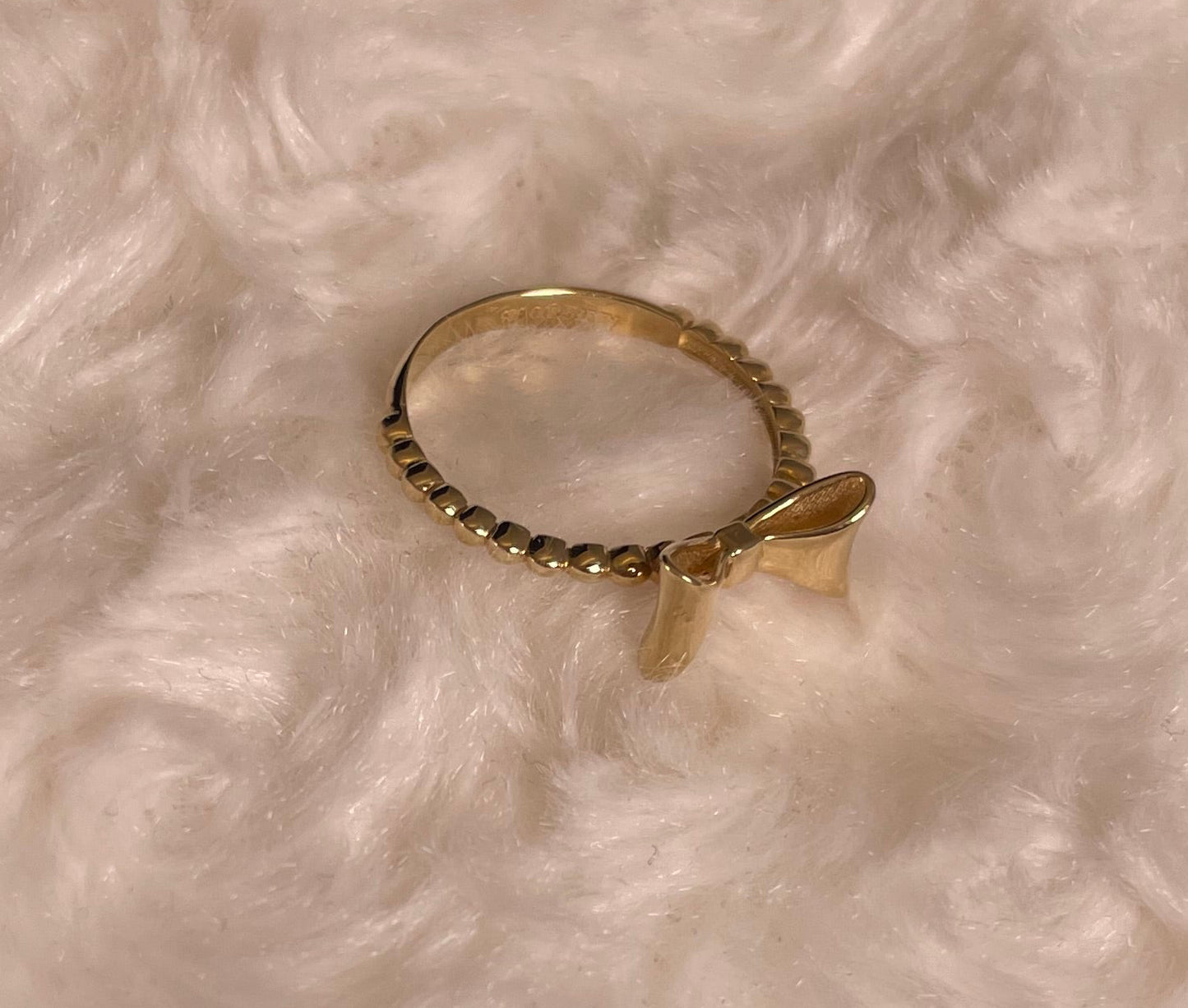 14ct Yellow Gold Bow Style Dress Ring