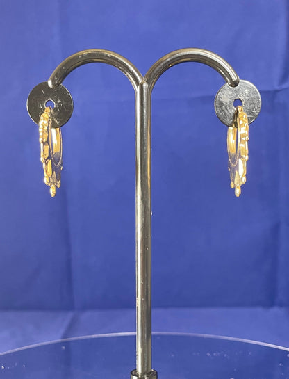 9ct Yellow Gold Creole Hoop Earrings