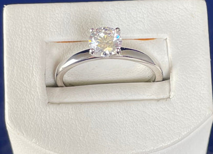 Brilliant Cut Cubic Zirconia Solitaire Ring