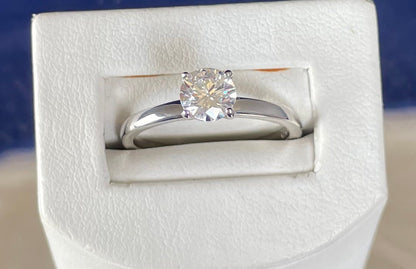 Brilliant Cut Cubic Zirconia Solitaire Ring