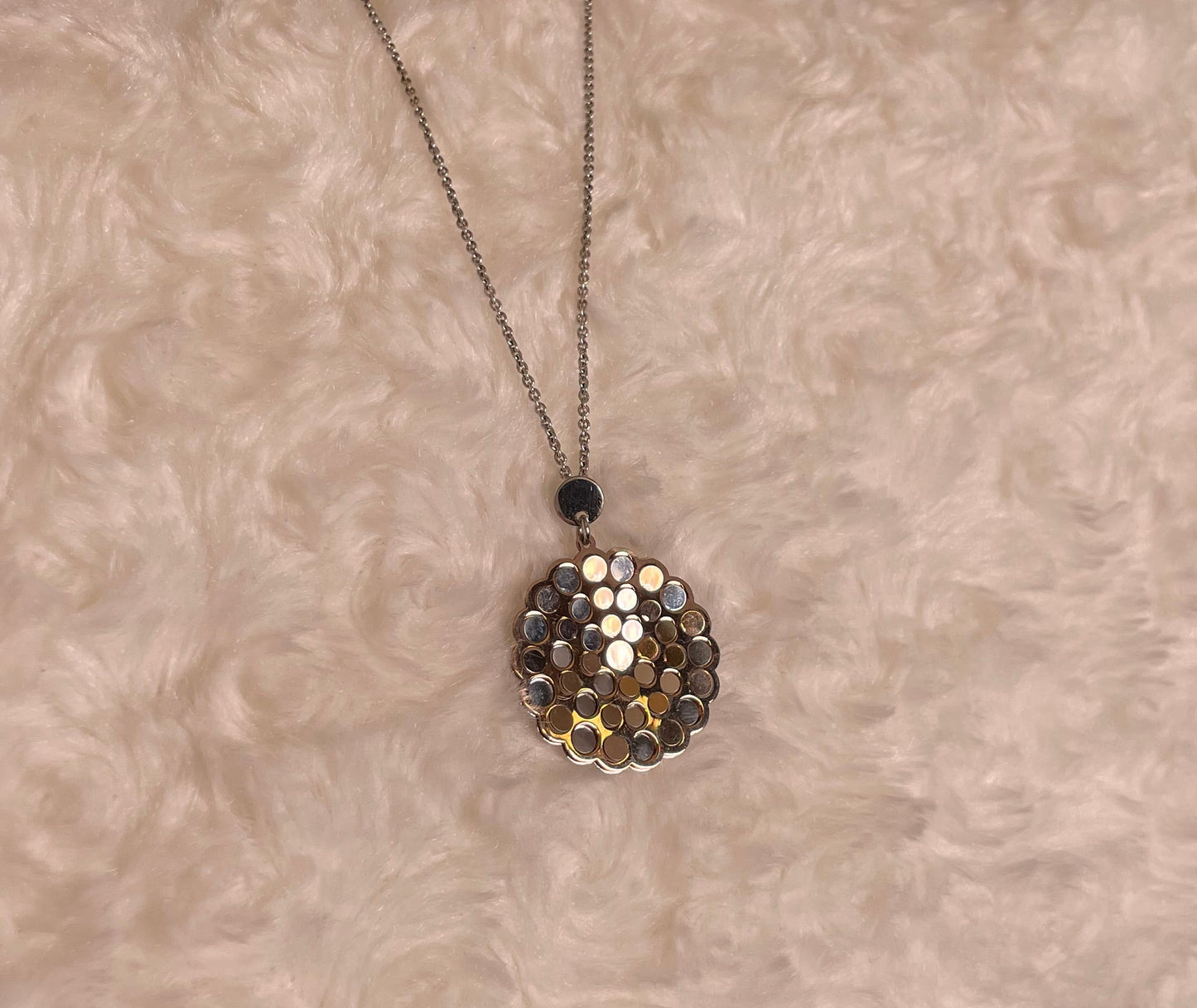 Silver & Rose Gold Plated Fancy Pendant