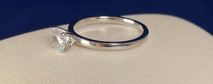 Brilliant Cut Cubic Zirconia Solitaire Ring