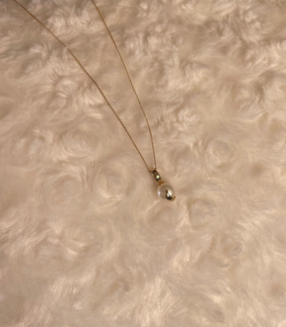 9ct Yellow Gold Freshwater Pearl Pendant Necklace