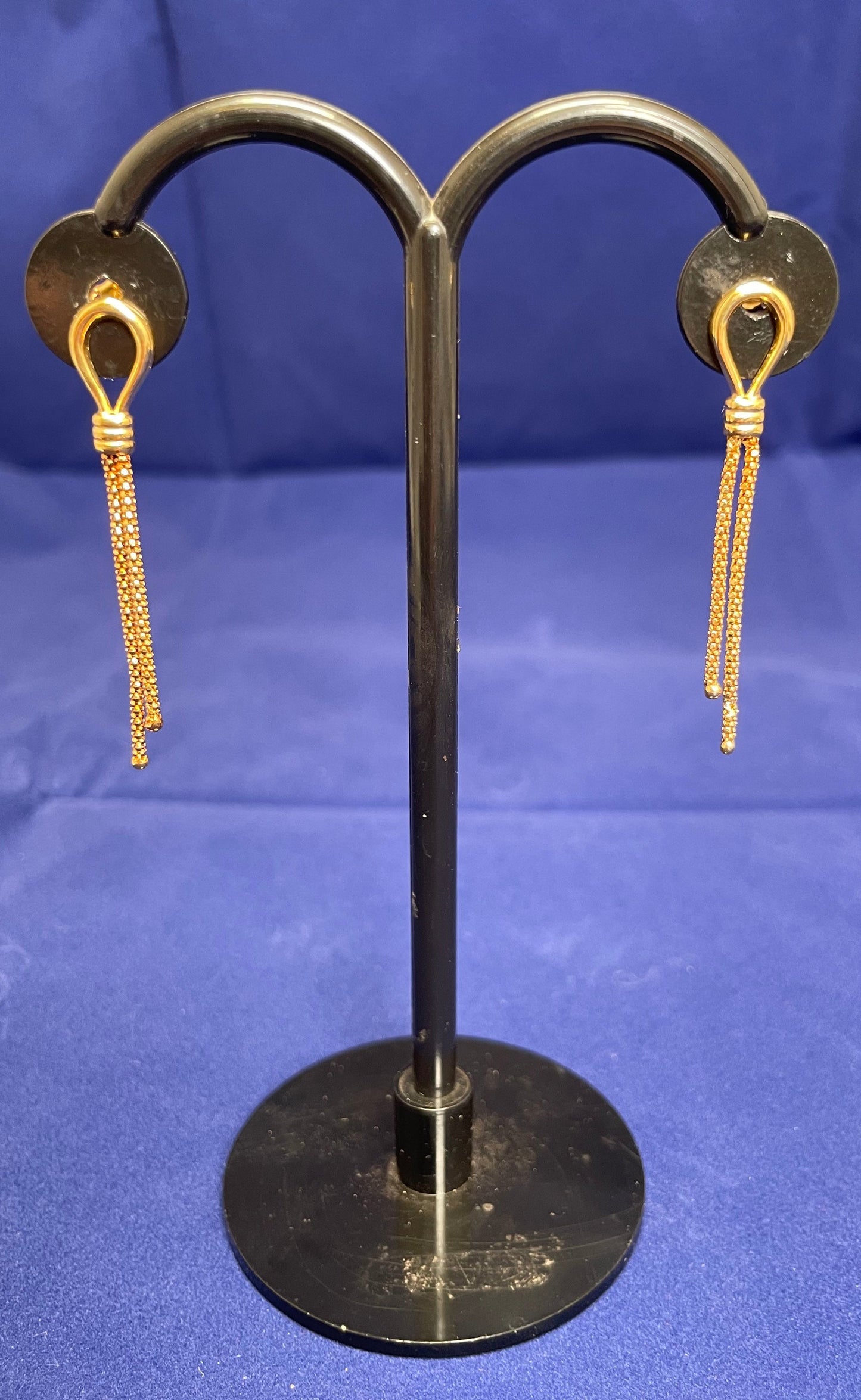 9ct Yellow Gold Lantern Link Drop Earrings