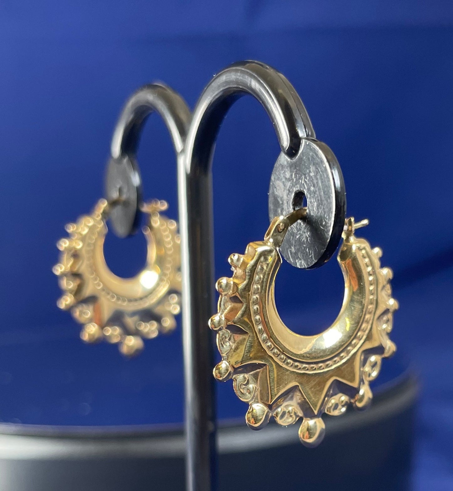9ct Yellow Gold Creole Hoop Earrings