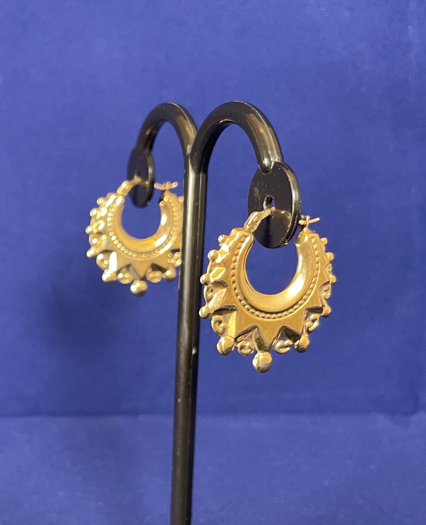 9ct Yellow Gold Creole Hoop Earrings