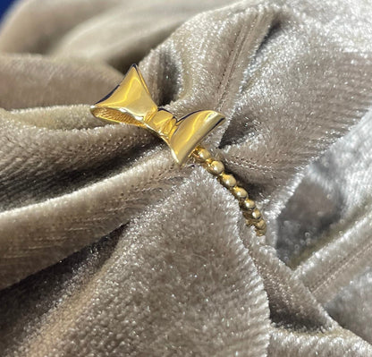 14ct Yellow Gold Bow Style Dress Ring