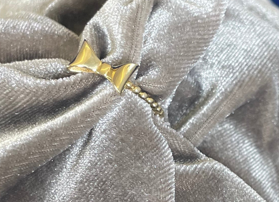 14ct Yellow Gold Bow Style Dress Ring