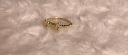 14ct Yellow Gold Bow Style Dress Ring