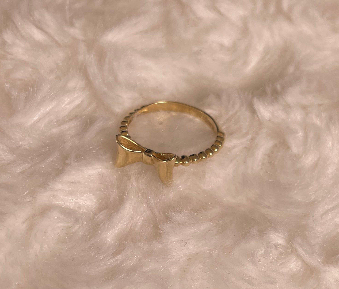 14ct Yellow Gold Bow Style Dress Ring