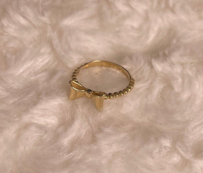 14ct Yellow Gold Bow Style Dress Ring