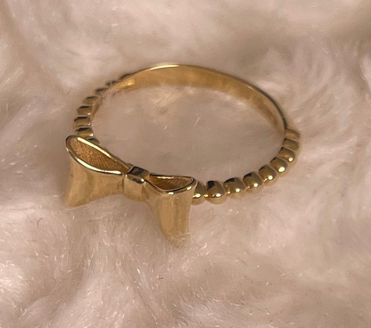14ct Yellow Gold Bow Style Dress Ring