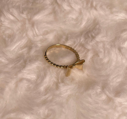 14ct Yellow Gold Bow Style Dress Ring